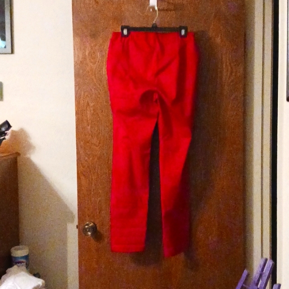 FDJ (French Dressing Jeans), size 8 women's skinny leg red jeans, no pockets - Picture 2 of 6